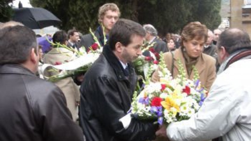 Manuel de Irujo ha recibido en Lizarra un sentido homenaje de amigos, familiares y responsables políticos