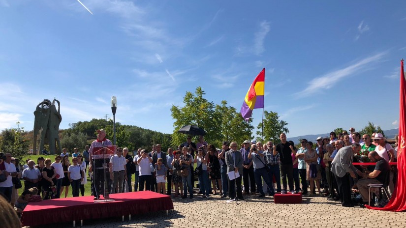 Homenaje en Sartaguda a las víctimas navarras del golpe militar de 1936