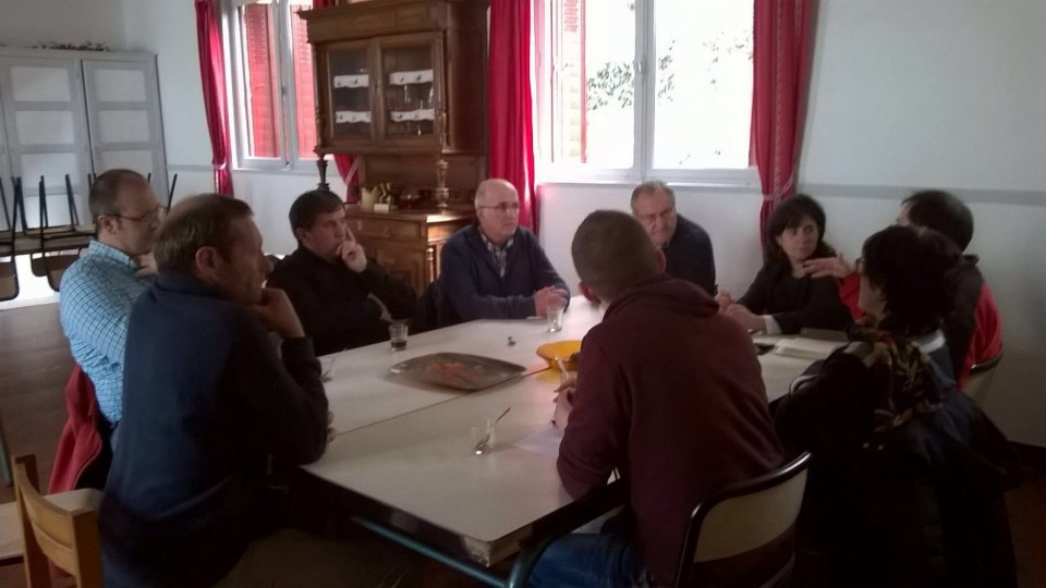 Compañeros de Juntas Municipales de PNV en Navarra visitan a compañeros de Iparralde