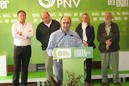 Manu Ayerdi, bere mintzaldiaren une batean