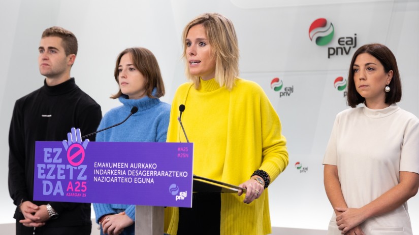 EAJ-PNV renueva su compromiso para seguir trabajando, de la mano de la sociedad vasca, por la total erradicación de la violencia machista EAJ-PNV renueva su compromiso para seguir trabajando, de la mano de la sociedad vasca, por la total erradicación de la violencia machista